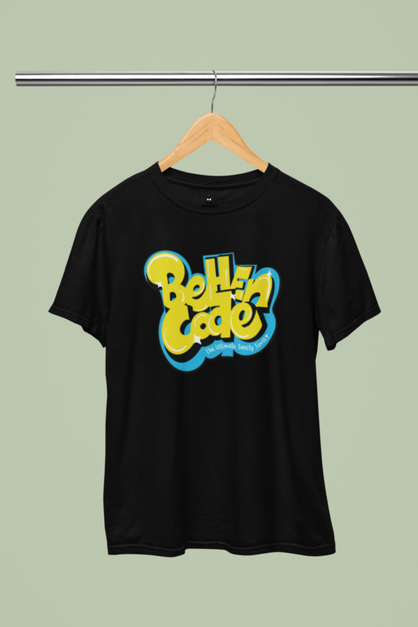Behen Code unisex shirt in black, available in sizes S to 7XL